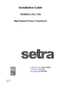 Thumbnail of document Manual - 512 Industrial OEM Pressure Transducer